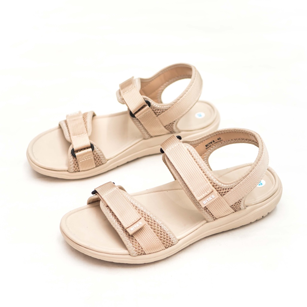 GIÀY SANDAL QUAI HẬU NỮ BITA'S THỜI TRANG SIÊU NHẸ &amp; ÊM SYN.253 (ĐEN + KEM + XÁM) - BITAS