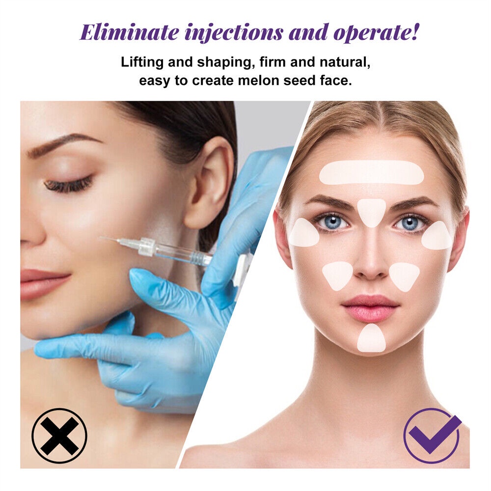 ☺Set 100 Miếng Dán Silicone Chống Nhăn Da Mặt Tiện Dụng