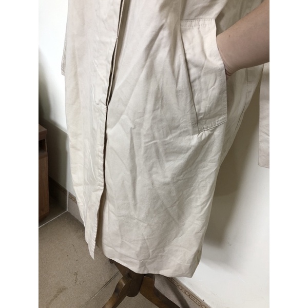 size M nam XL nu - áo khoác kako măngto kaki thô nam nữ màu be sáng mới đét form xuông 2hand | BigBuy360 - bigbuy360.vn