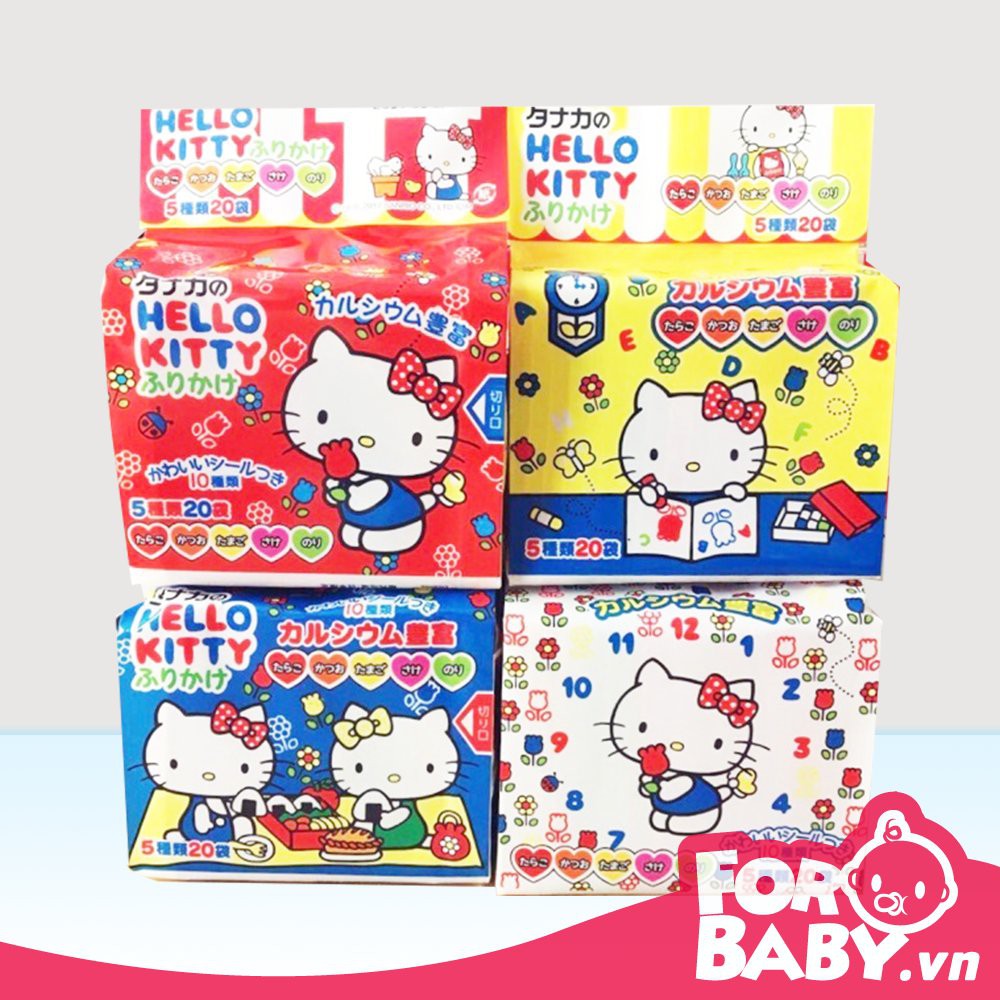 Gia Vị Rắc Cơm Hello Kitty Nhật Bản Vị Rau Củ, Vị Thập Cẩm - date 10/2022