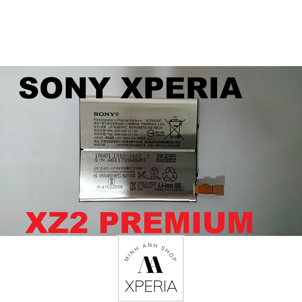 PIN ZIN NEW CHÍNH HÃNG SONY XPERIA XZ2 PREMIUM  : LIP1656ERPC