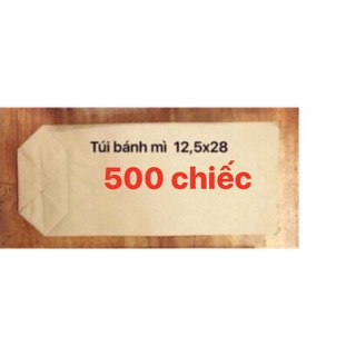 Combo 500 túi giấyxi măng  đựng bánh mì 12x27
