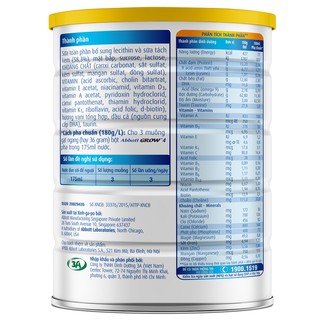 [Chính hãng] Sữa Bột Abbott Grow 4 - 900g (Date mới)