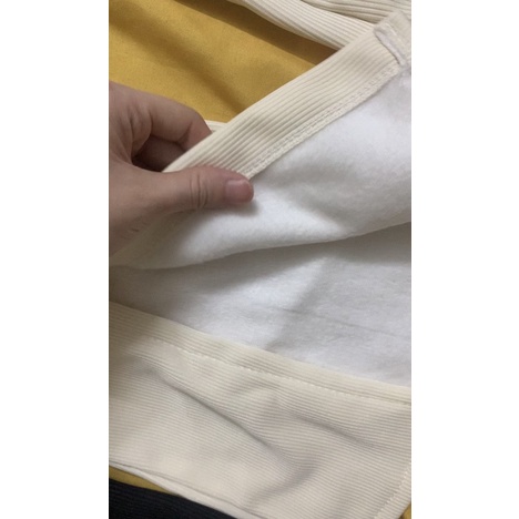 Quần ống loe lưng cao xẻ tà có lót lông
