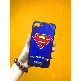 Ốp iPhone 7 Plus, 8 Plus in hình Captain, iRonman, Supper Man