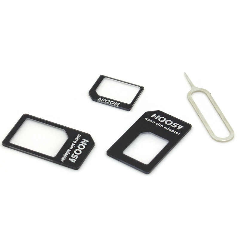Bộ SIM Card Adapter 4 trong 1 Nano Micro SIM Adapter Bộ Dụng Cụ Sim