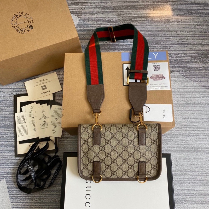 Túi đeo chéo/ đeo hông cho nam thương hiệu Gucci GC da thật cao cấp