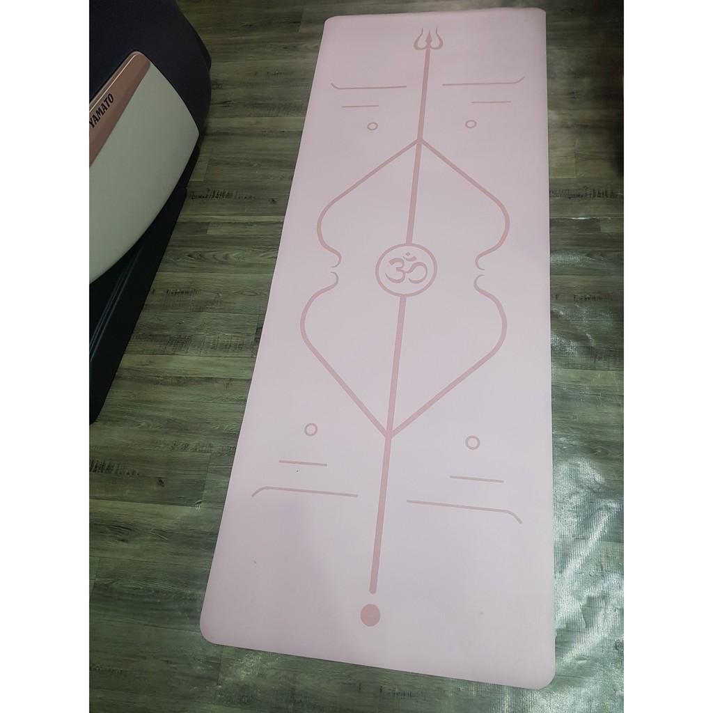Thảm tập Yoga cao su PU in định tuyến chính hãng chống trơn trượt 100% YO26