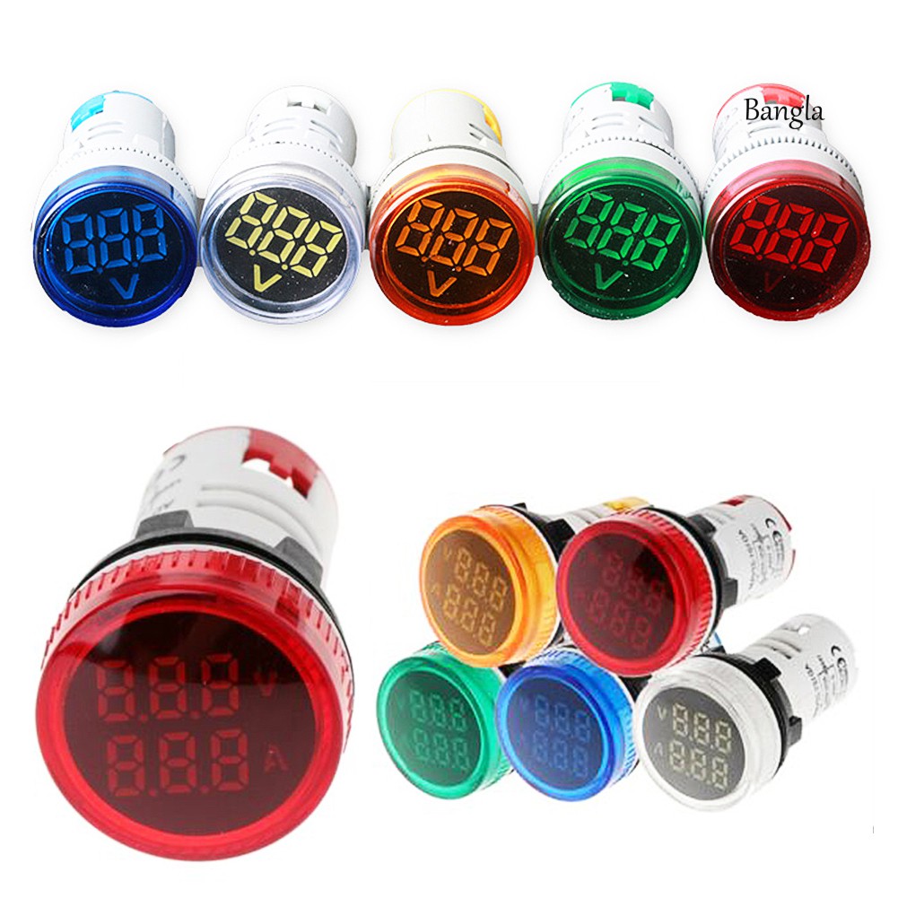Vôn Kế Điện Tử Hiển Thị Led 20-500v