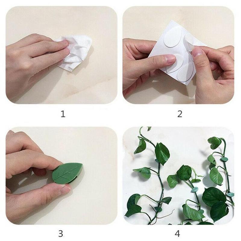 10 kẹp XIAODUOJIAJU cố định thân cây màu xanh lục tiện lợi