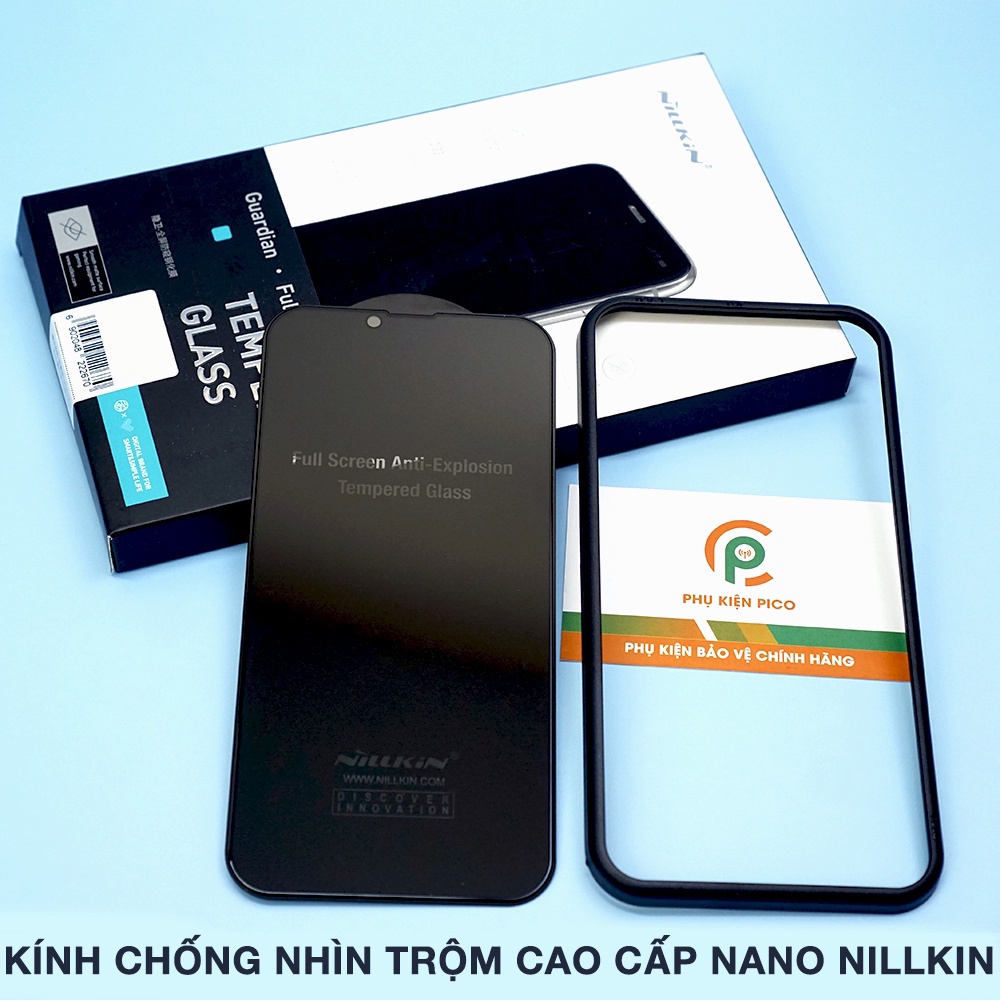 Kính cường lực Iphone 12 Pro / 13 Pro / 14 Pro chống nhìn trộm chính hãng Nillkin full màn hình cho Iphone 12 Pro