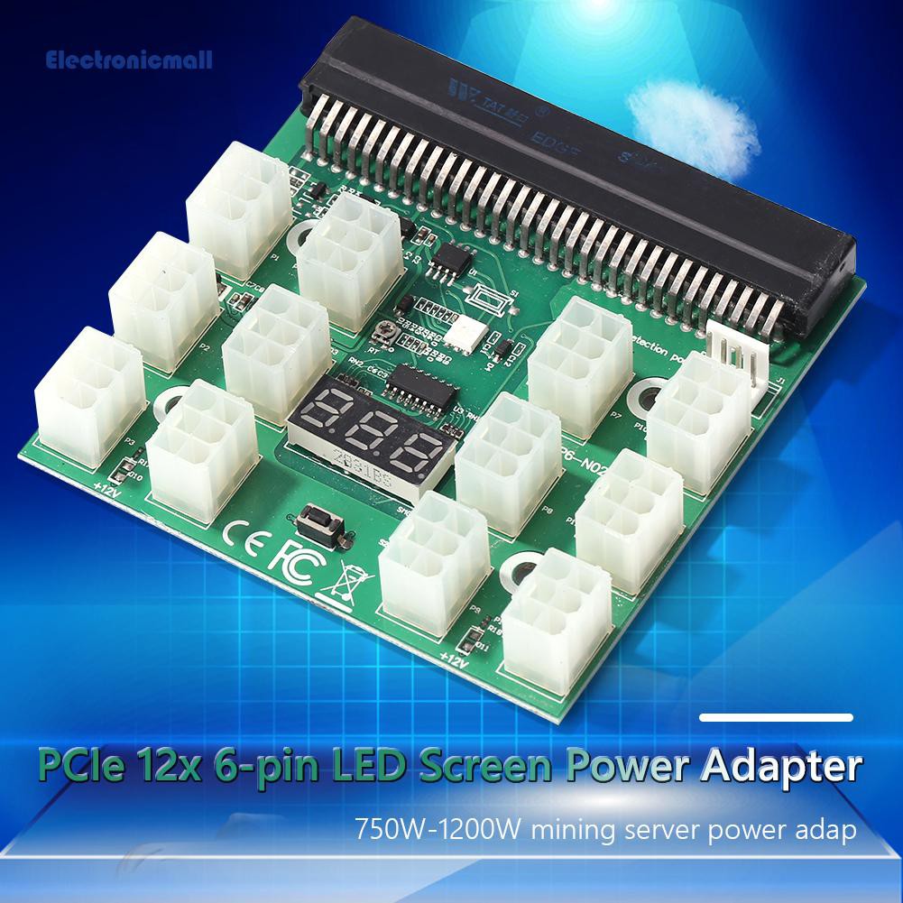 Bo Mạch Cung Cấp Điện Btc Dps-1200Fb 12 Cổng 6 Pin Led | BigBuy360 - bigbuy360.vn