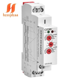 Rơ Le Điều Khiển Điện Áp Geya Grv8-02 Ac / Dc110-240V
