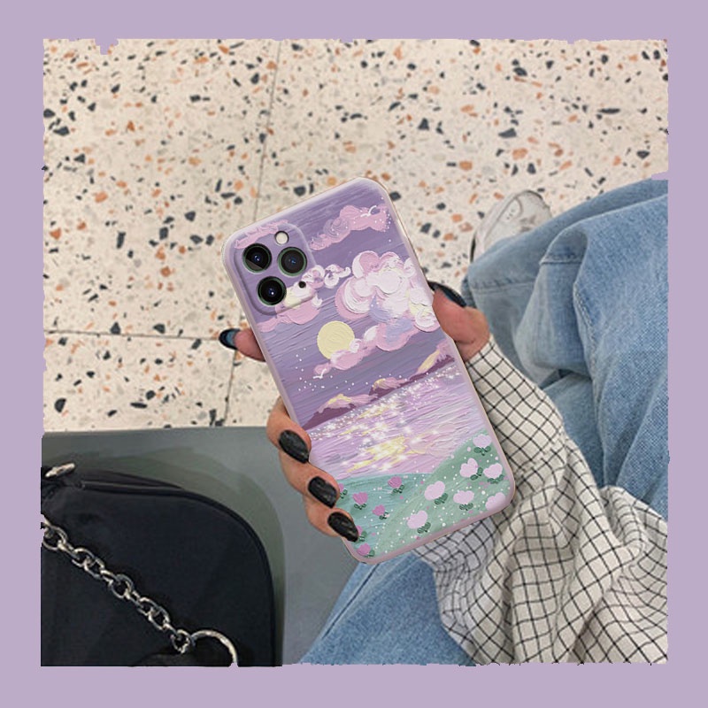 Ốp lưng iphone Ốp lưng iphone vuông cạnh hìnhIphone6/6plus/6S/6S plus/6/7/7plus/8/8plus/X/XS/XS Max/ Dinuo case