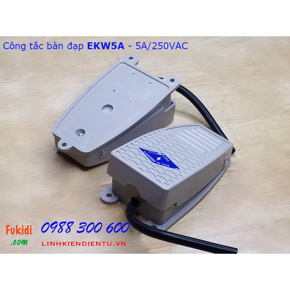 Công tắc bàn đạp EKW5A - vỏ nhựa, công suất 5A/250VAC