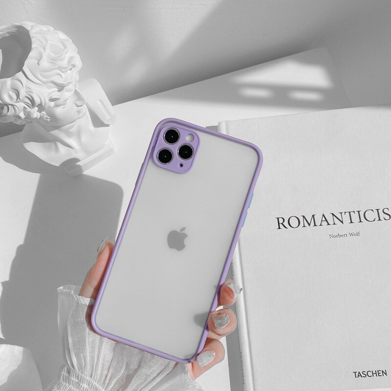 Ốp điện thoại silicon mềm màu kẹo chống sốc cho IPhone Xr Xs Max X Xs SE 11Pro 8 7 6s Plus | BigBuy360 - bigbuy360.vn