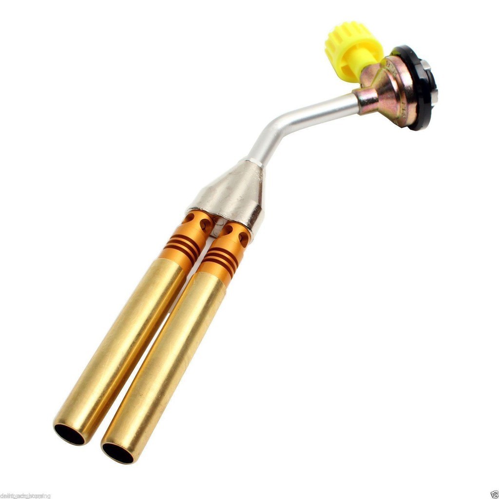 Máy khò hàn giá rẻ - Bút Khò Gas Hàn Thiếc ống đôi Mini Bếp khò gas - Sử dụng bình gas mini
