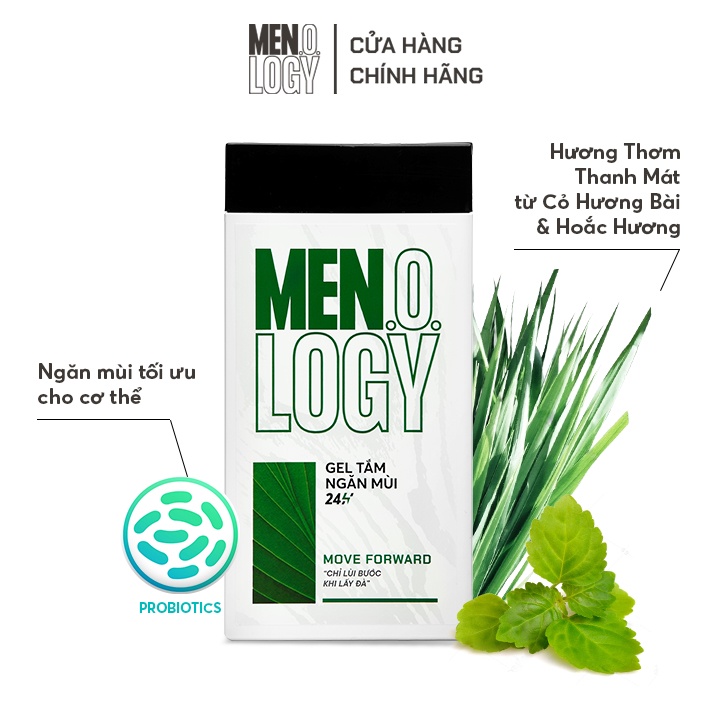 Gel Tắm Ngăn Mùi 24h Menology 350ml