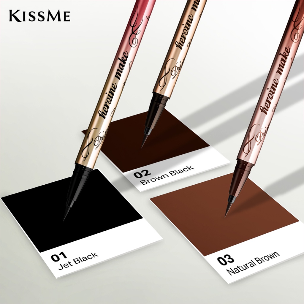 Chì kẻ mắt nước Kiss Me Heroine Make Prime Liquid Eyeliner Rich Keep siêu bền màu 6g