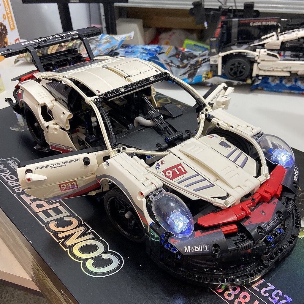 Đồ chơi xếp hình Porsche 911 RSR| Đồ chơi láp ráp siêu xe của nhà Posche