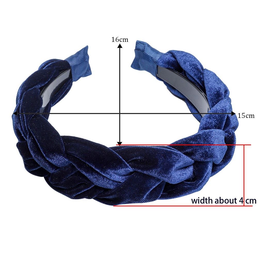 Haimeikang Phụ kiện tóc thời trang nữ Băng đô nhung mềm