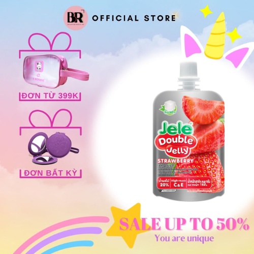 Combo 3 Gói Nước Ép Trái Cây Thạch Jele Beautie Double Jelly 125g