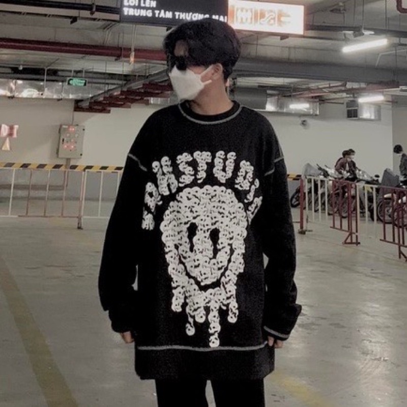 Áo Sweater VAH Studio Smile Unisex Nam Nữ Chất Nỉ Dày Dặn Full Tag Vải kèm video và ảnh thật