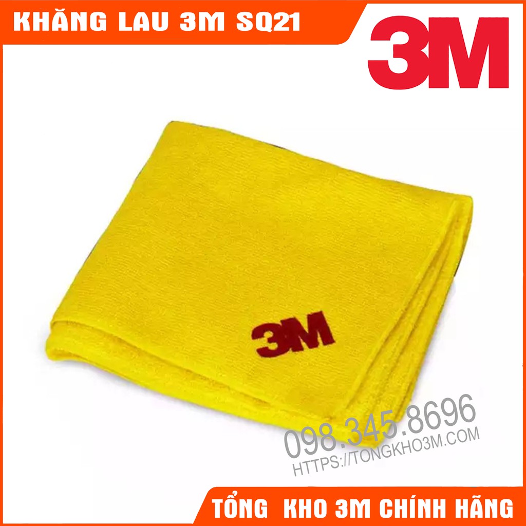 Khăn Lau Microfiber 3M Scotch Brite SQ21 Lau Bếp, Lau Phòng, Lau Xe Ô Tô Chuyên Dụng Siêu Sạch (36x36cm)