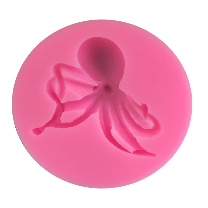 Khuôn Silicone Làm Bánh Tạo Hình Bạch Tuộc 3D Độc Đáo Tiện Dụng