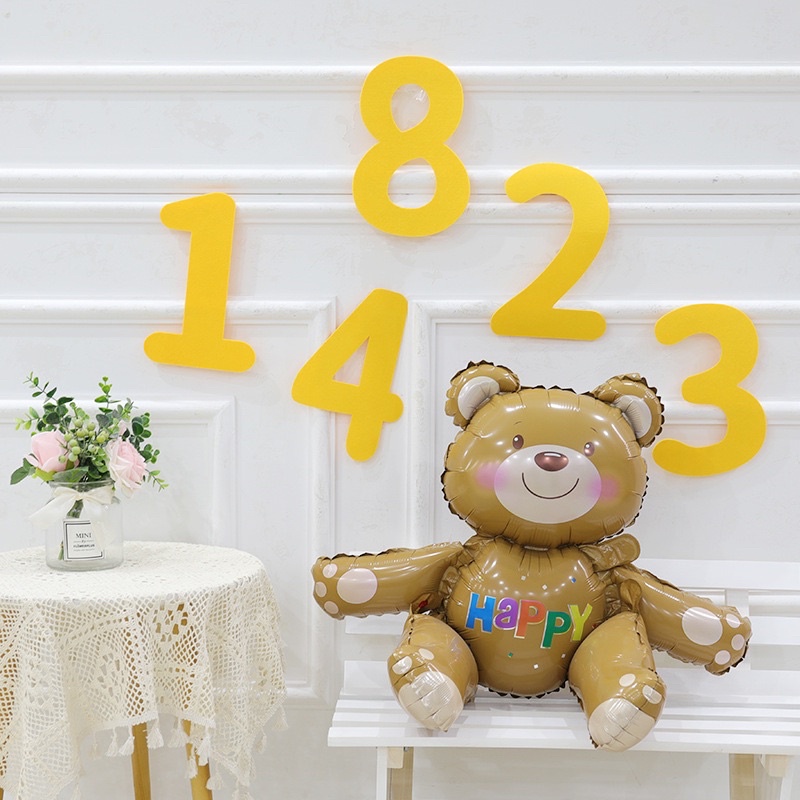 Số dạ phong cách Hàn Quốc màu vàng trang trí sinh nhật, thôi nôi