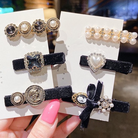 Kẹp Tóc Đính Đá Xinh Xắn Sang Trọng Dành Cho Nữ