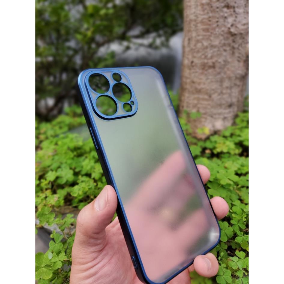 Ốp lưng nhám KST iPhone 13, 13 Pro, 13 pro Max Viền Xi màu siêu đẹp, chống vân tay