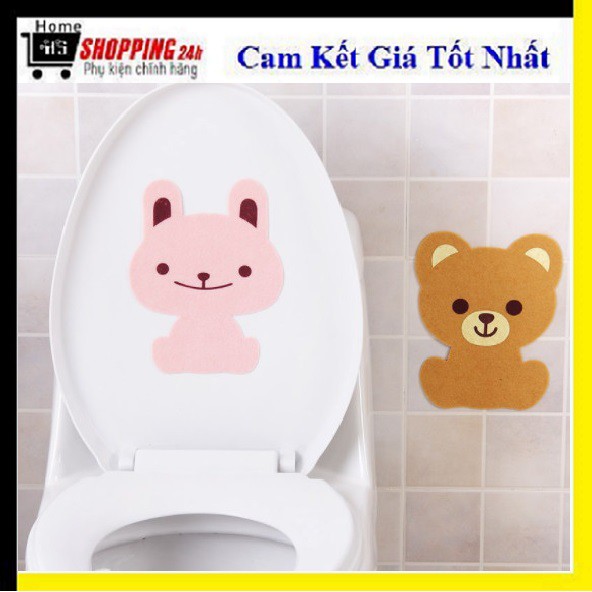 Miếng Dán Khử Mùi Nhà Vệ Sinh (Ếch-Chó-Gấu)