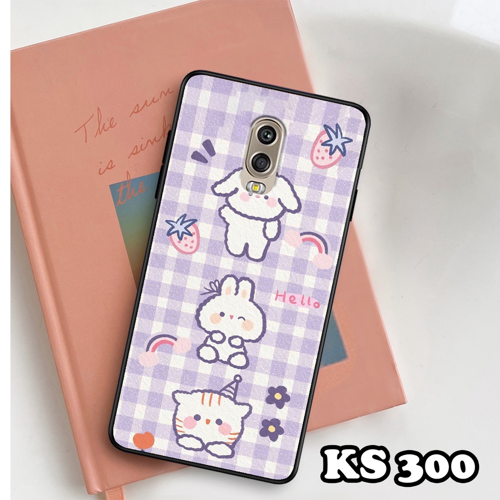 Ốp lưng Samsung J7 Pro - J7 Prime - J7 Plus - J7 2015 - J7 2016 - Ốp Samsung in hình Gấu&amp;Thỏ - Lưng nhám viền TPU