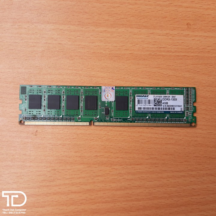 Ram Kingmax 4GB DDR3 Bus 1333 - Ram Kingmax 4GB DDR3 cho PC, Desktop