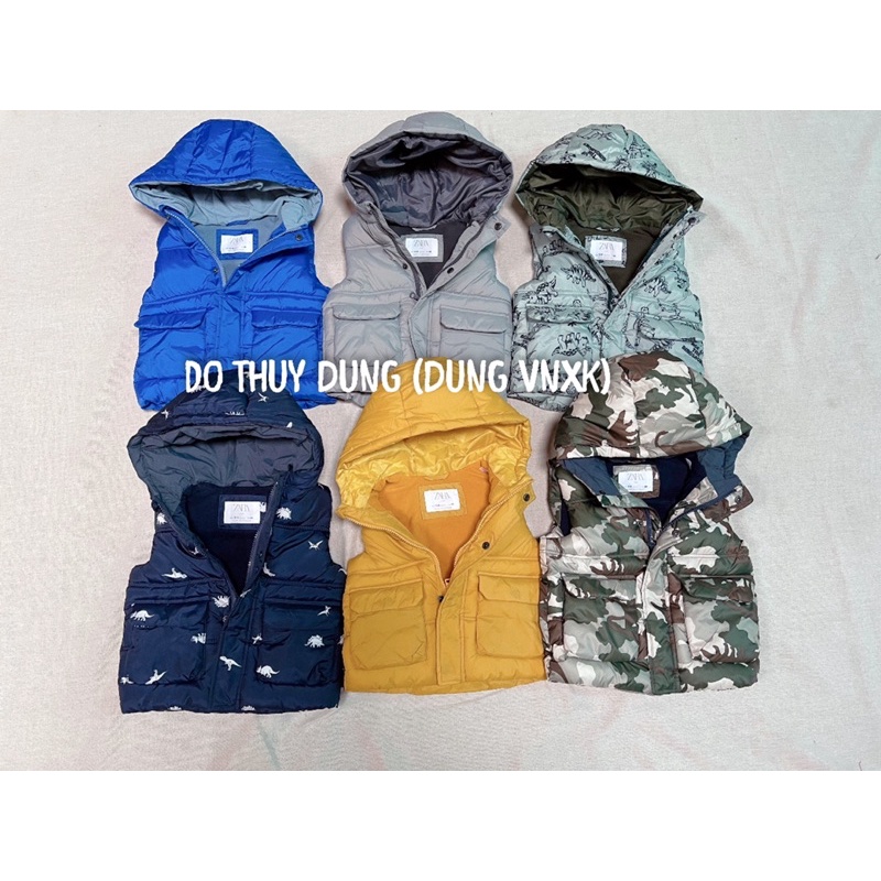 Áo khoác phao gile bé trai