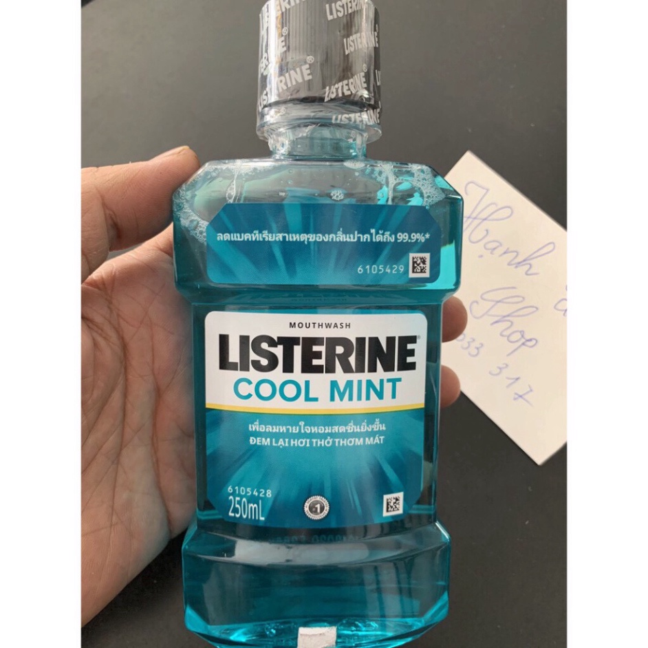 Nước súc miệng 𝑭𝒓𝒆𝒆𝒔𝒉𝒊𝒑 Nước xúc miệng Listerine Coolmin 250ml