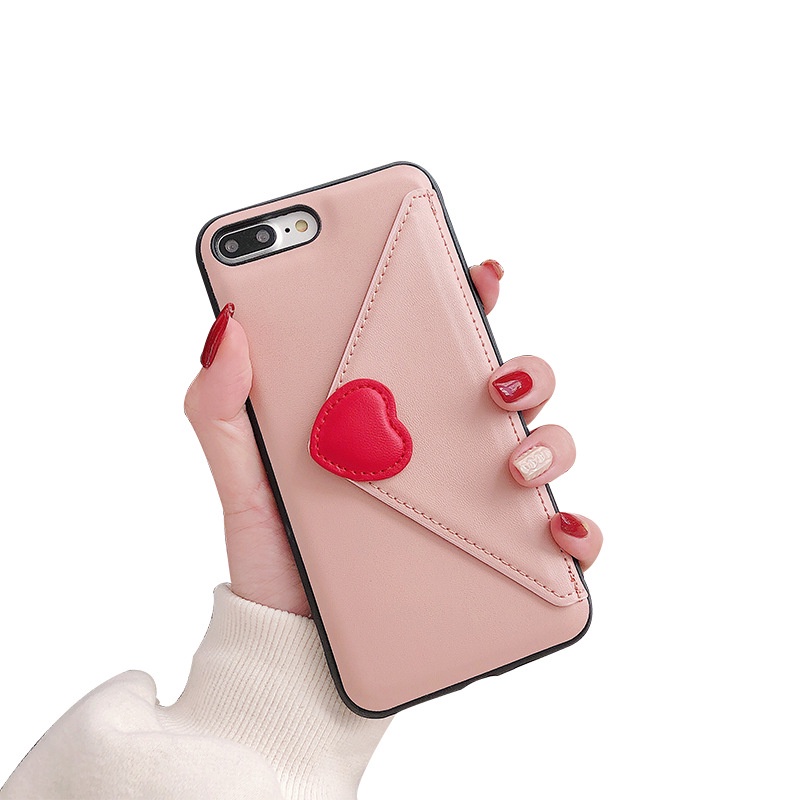 Ốp lưng Iphone có ngăn đựng card The Letter dành cho Iphone 7/7plus/8/8plus/x/xr/xs/11/12/13/pro/promax