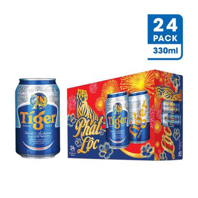 Thùng 24 lon bia Tiger 330ml