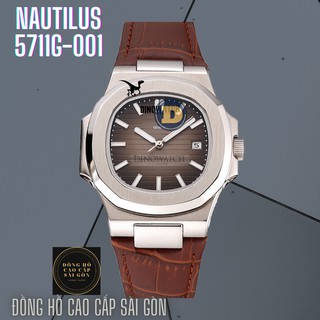 Đồng Hồ Nam Nautilus Máy Cơ Tự Động 5711G , Dây Da , Fullbox Hãng