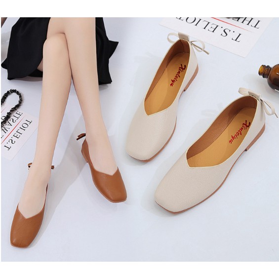 Giày búp bê mũi vuông hàn quốc | BigBuy360 - bigbuy360.vn