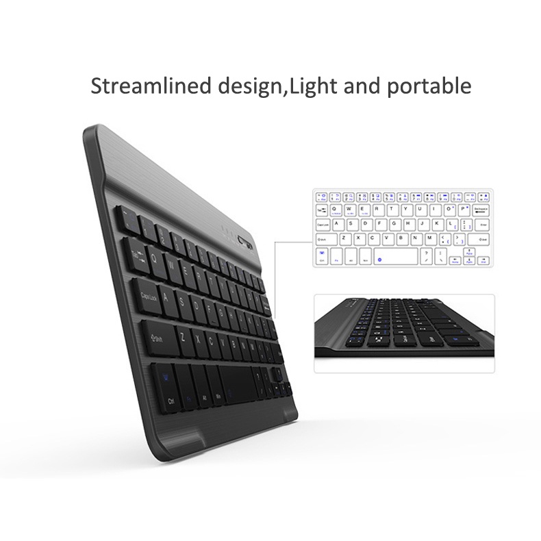 Bàn phím rời 10 inch dành cho iPad, Samsung Tab Bluetooth 3.0 keyboard