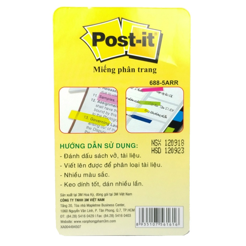 Giấy Phân Trang 3M Post-It 688-5ARR