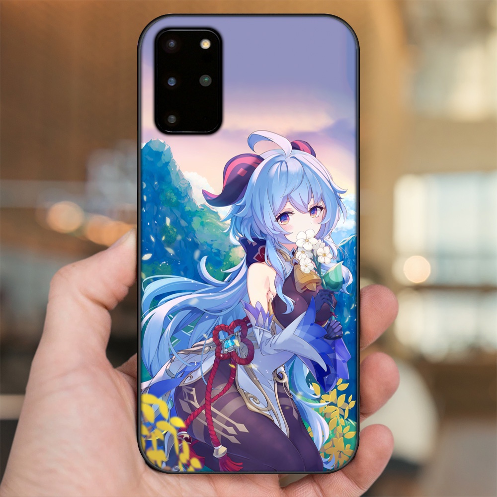 Ốp lưng Samsung S20 Plus viền đen in hình Ganyu Genshin Impact