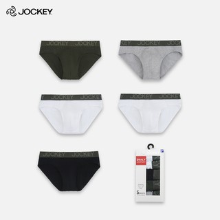 Hộp 05 Quần Lót Nam Jockey Tam Giác Thun Cotton Kháng Khuẩn Cao Cấp - JAMB0410P - Tổng hợp ngẫu nhiên