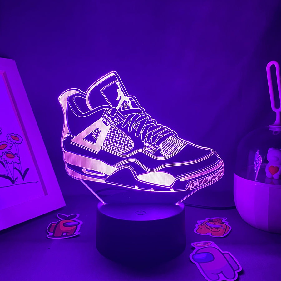 Đèn LED 3D Hình Đôi Giày Thể Thao Otaku Lava Độc Đáo Trang Trí Phòng Ngủ / Tiệc Tùng