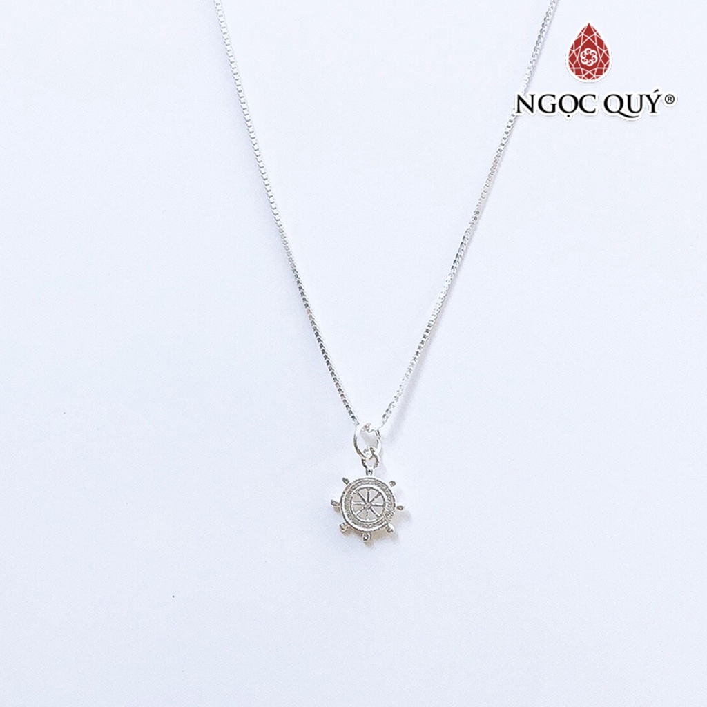 Dây chuyền bạc mặt bánh lái - Ngọc Quý