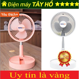 Quạt sạc gấp gọn nanoco ff1617wn