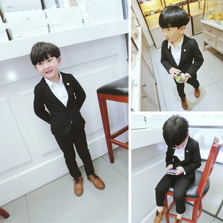 Vest bé trai màu đen T511