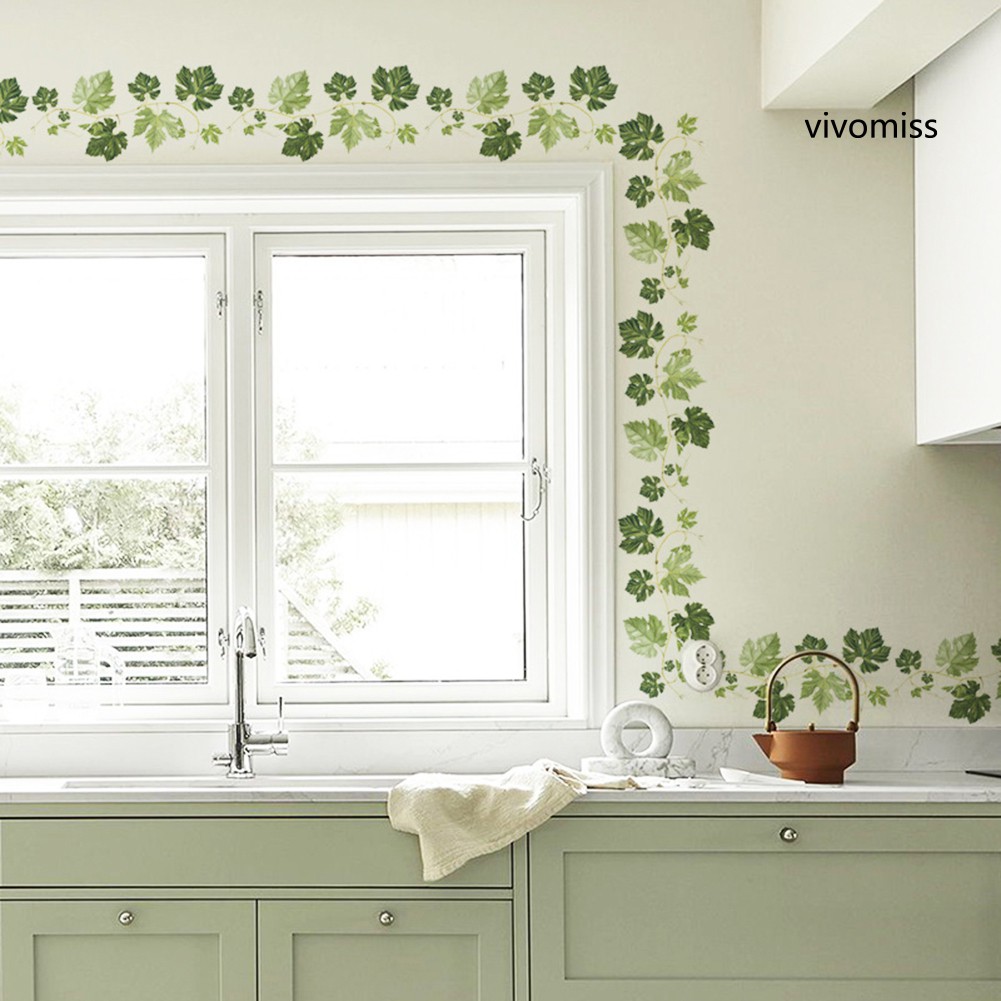 Giấy Dán Tường Hình Dây Leo Trang Trí Phòng Khách / Nhà Bếp DIY